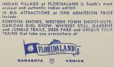 Floridaland - Postcard Back